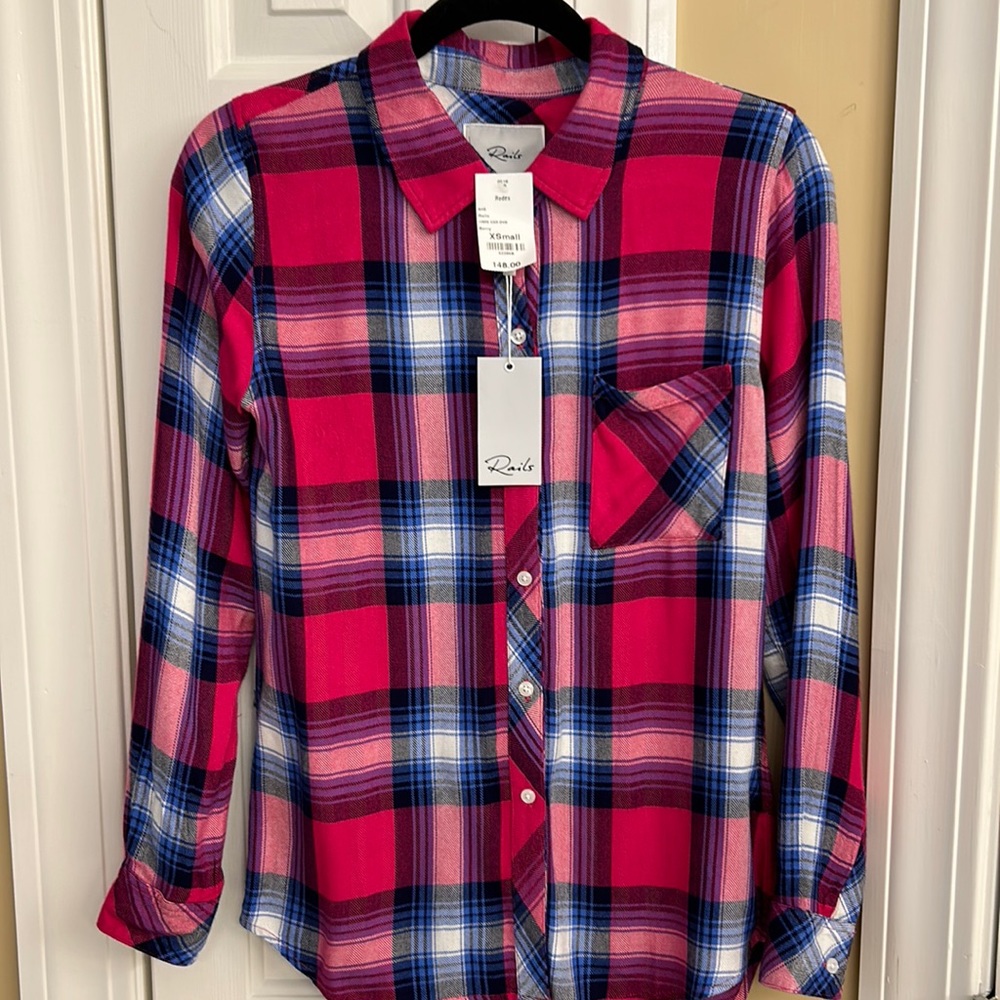 Rails long sleeve plaid shirt